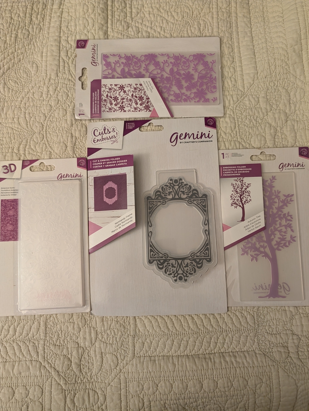 Gemini Embossing Folders Lot